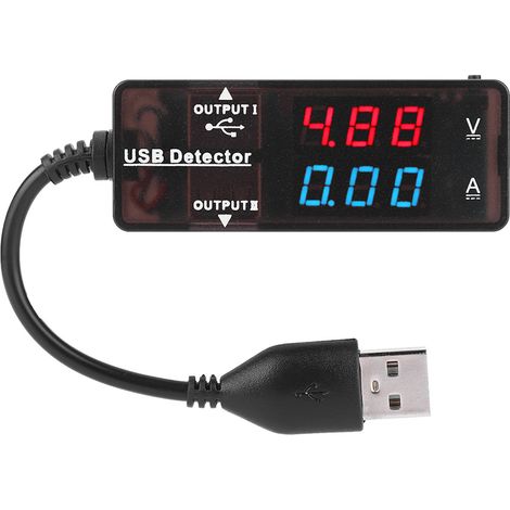 Yb26va Usb-batteriekapazitätstester Voltmeter Amperemeter Duales Zweifarbiges Display