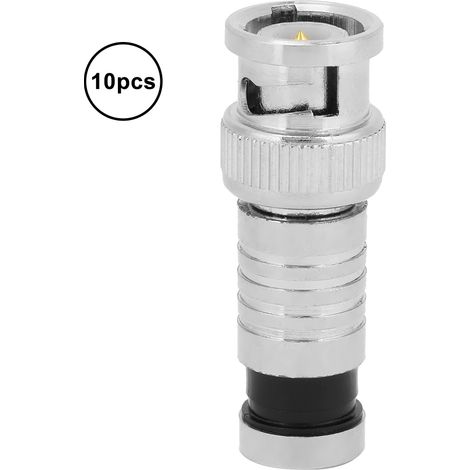10 Stück Fr Q9 Koaxial-bnc-stecker (männlich) Für Rg59-kabel Und Cctv-systeme