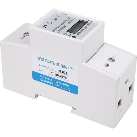 Einphasiger 230-v-energiezähler Dds529c, 2-polige Din-schienenmontage, Elektrische Leistungsmessung