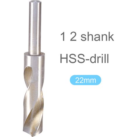 Hss 4241 22-mm-spiralbohrer Für Metall, Schnellarbeitsstahl, 1/2"-schaft Zum Fräsen Und Schmieden