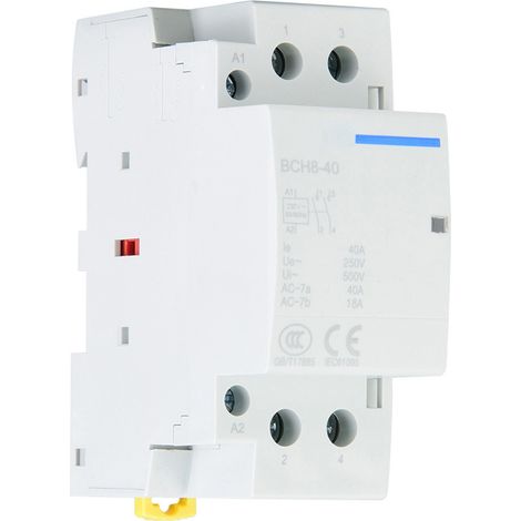 2-poliger 40-a-2-öffner-din-schienenschütz, Geringer Stromverbrauch, 230 V Ac Für Hausinstallationen, 50/60 Hz