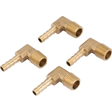 Stück Messing-winkelverschraubungen Mit Außengewinde, Flexible Schlauchanschlüsse G1/4" 6 Mm