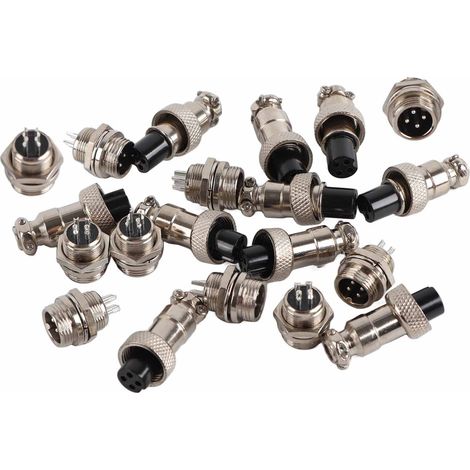 10 Stück Gx12 4-poliger 12-mm-metall-luftfahrtstecker (stecker Auf Buchse)