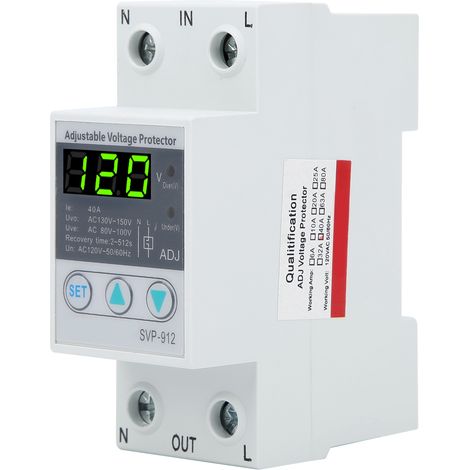 Svp912 Automatischer Unterspannungsschutzschalter 120 V Ac 40 A Mit Automatischer Wiedereinschaltung