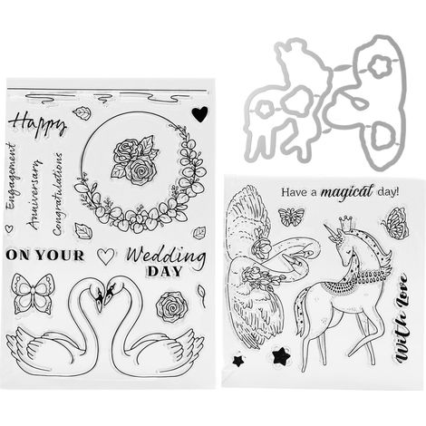 Transparenter Gravierblock Für Stempel, Valentinstag-design, Wiederverwendbar Für Diy-bastelarbeiten