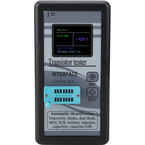 M328 Digitaler Transistortester Mit Multifunktions-lcd-bildschirm, Widerstandsmessung 0,5 Ω Bis 50 Mω