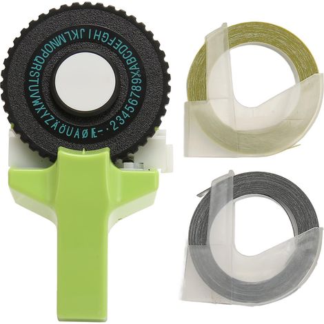 Prägemaschine Für Grüne Etiketten, Ergonomisches Und Tragbares Design, Einfach Zu Bedienen Für Diy-bastelarbeiten, Inklusive Bänder.
