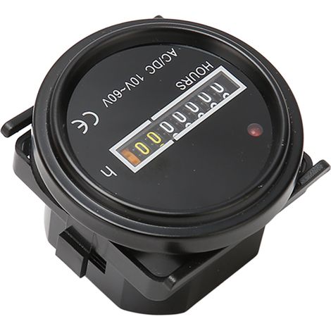 Mechanischer Bootsstundenzähler (2,4 Zoll), Hohe Präzision, Kompatibel Mit 10–60 V Ac/dc, Max. 99.999,99 Stunden, Für Wasserfahrzeuge