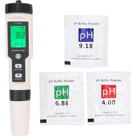 Tragbarer 4-in-1-wasserqualitätstester In Stiftform – Misst Ph-wert, Redoxpotenzial Und Wassertemperatur – Yy-400