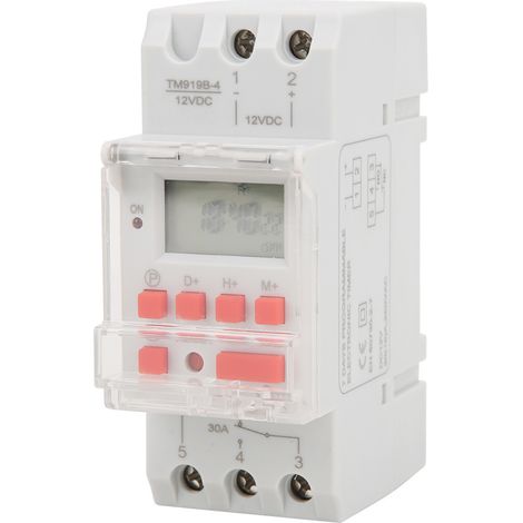 12v Dc 30a Wochenprogrammierbarer Schalter Mit Lcd-display Und Timerfunktion