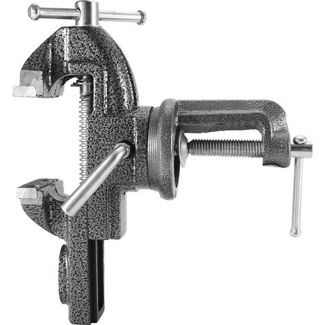 Hochleistungs-werkbankschraubstock Mit Amboss, Flachen Backen Und Spannvorrichtung Für Tisch (70 Mm)
