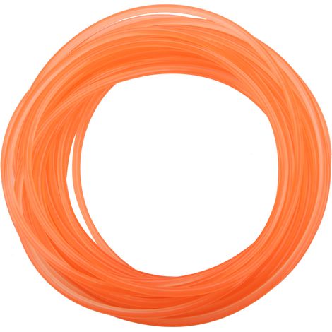 Runder, Glatter, Orangefarbener Pu-riemen Für Den Antrieb (6 Mm X 10 M) - Ideal Für Antriebe Und Förderbänder.