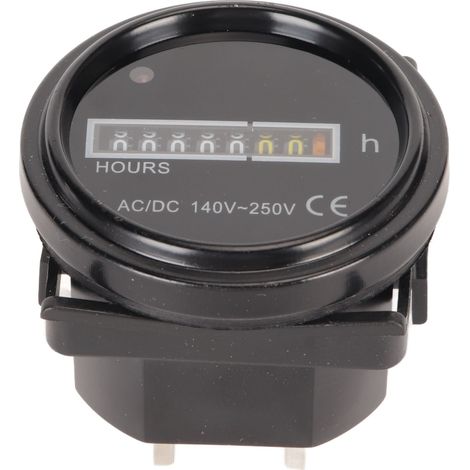 Hochpräziser, Professioneller Mechanischer Betriebsstundenzähler, 140-250 V Ac/dc, Für Fahrzeuge, Autos, Boote Und Motorräder