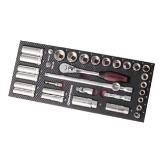 Kraftwerk EVA3 Steckschlüsselsatz 3/8" 32-teilig