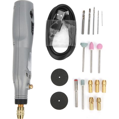 Elektrischer Gravierstift (12 W, 15.000 U/min), 3,7-v-usb-minibohrmaschine Für Holzschnitzerei Und Polierarbeiten (diy)