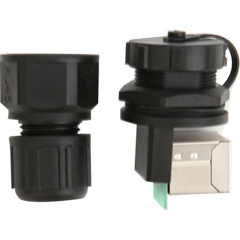 Rj45 90-grad-8-pin-wasserdichter Stecker Für Netzwerkbrücken Und Verkabelung