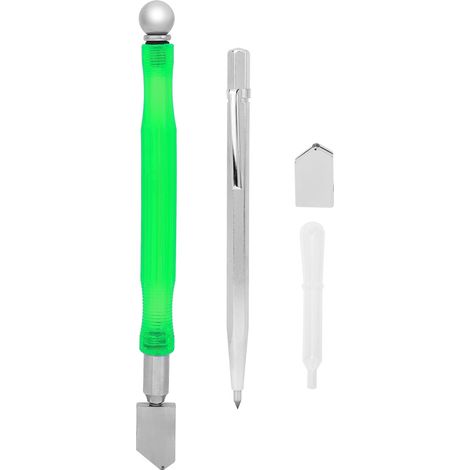 Glasschneider Aus Wolframstahl 45, Rutschfester Griff Zum Schneiden Von Diamanten Und Mineralien (grün)