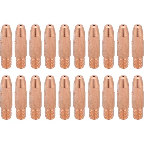 20 Stück M6 Kupfer-kontaktspitzen Für Binzel 24kd Mig/mag Schweißbrenner (1,0 Mm)