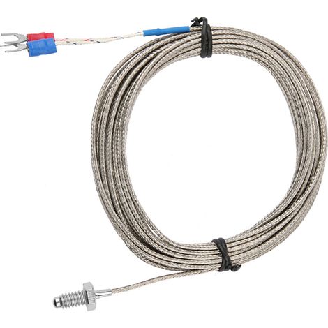 Temperaturfühler Typ K Mit Thermoelement, 5 Meter Kabel Mit M6 Bsw-gewinde Für Präzise Messungen