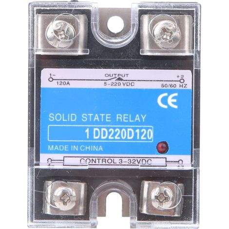 Halbleiterrelais (ssr) Dc 5-220 Vdc, 3-32 Vdc Steuerung, 120 A Kapazität Für Industrielle Anwendungen