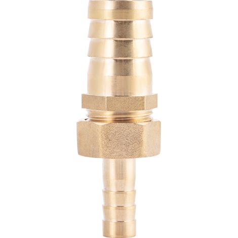 Reduzierstück Aus Messing Mit Widerhaken-endkappe Für Schläuche (6 Mm Auf 19 Mm, Einteilig)