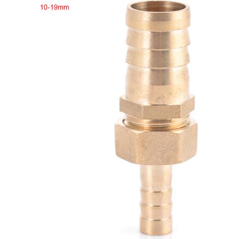 Reduzierstück Aus Messing Mit Widerhaken-endkappe (10 Mm Auf 19 Mm)