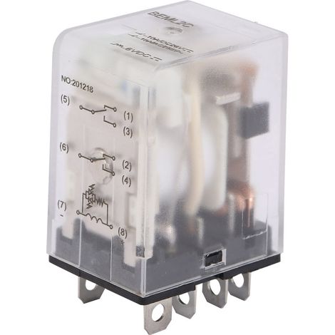 6-v-gleichstrom-elektromagnetrelais Mit 8 Pins, 2 Öffner-/2 Schließerkontakte, 10 A Mit Grüner Kontrollleuchte