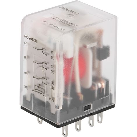 11-poliges 5a Ac220v Elektromagnetisches Relais Für Zwischenkreise