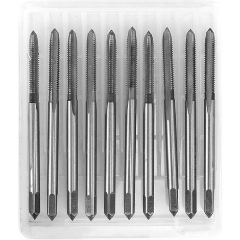10 Stück Hss-gewindebohrer Mit Gerader Nut, Metrisch, M3, M8, M10, M12, M3x0,5