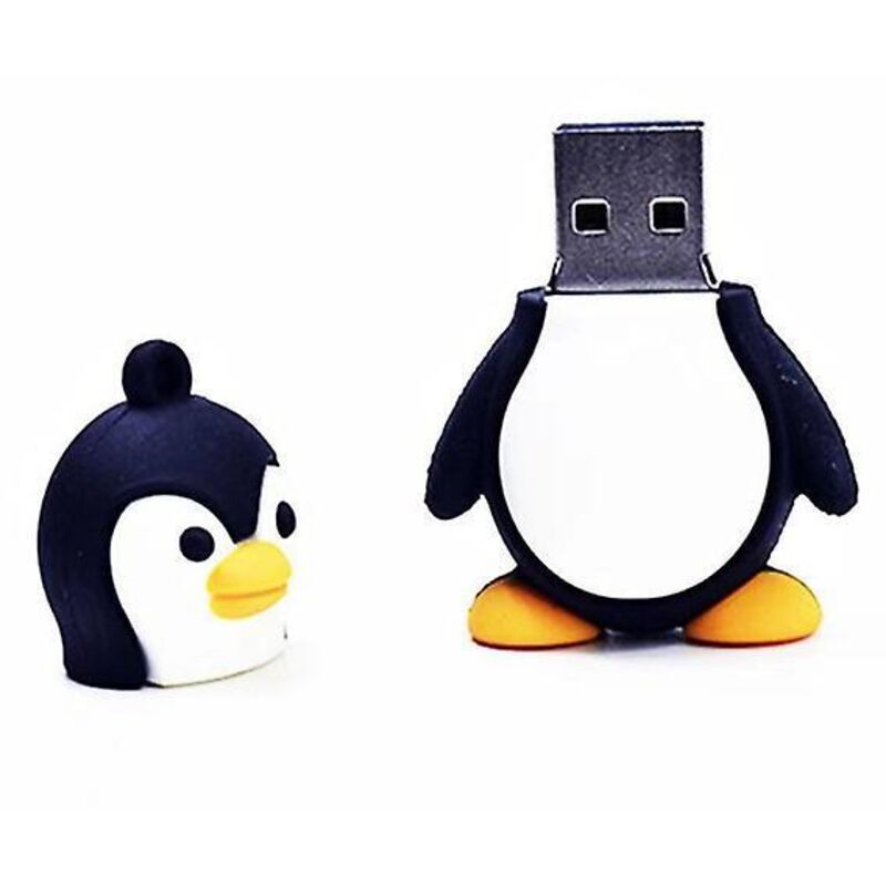Niedlicher Und Trendiger Usb-stick Mit Pinguin-motiv Aus Silikon, 16 Gb