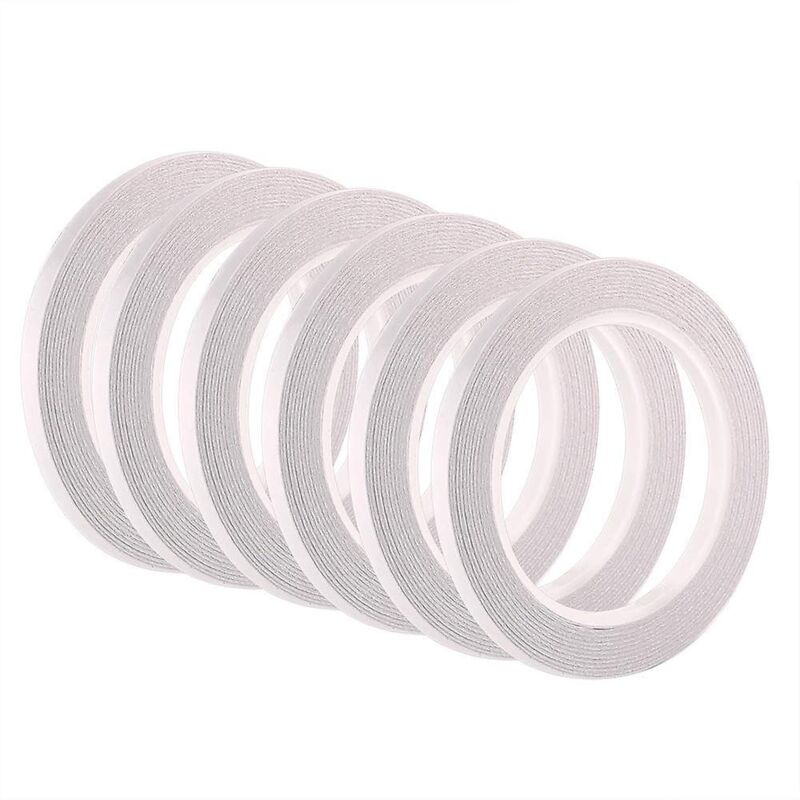 Packung Mit 6 Rollen Doppelseitigem Klebeband Für Näharbeiten, Bastelprojekte Und Heimwerkerprojekte – Je 6 Mm X 50 M