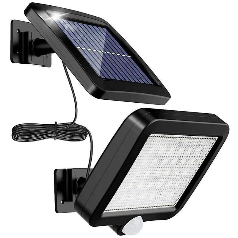 Solarleuchte Für Den Außenbereich Mit Bewegungsmelder, 56 Leds Und Schutzart Ip65 (120 W), 5 M Kabel.