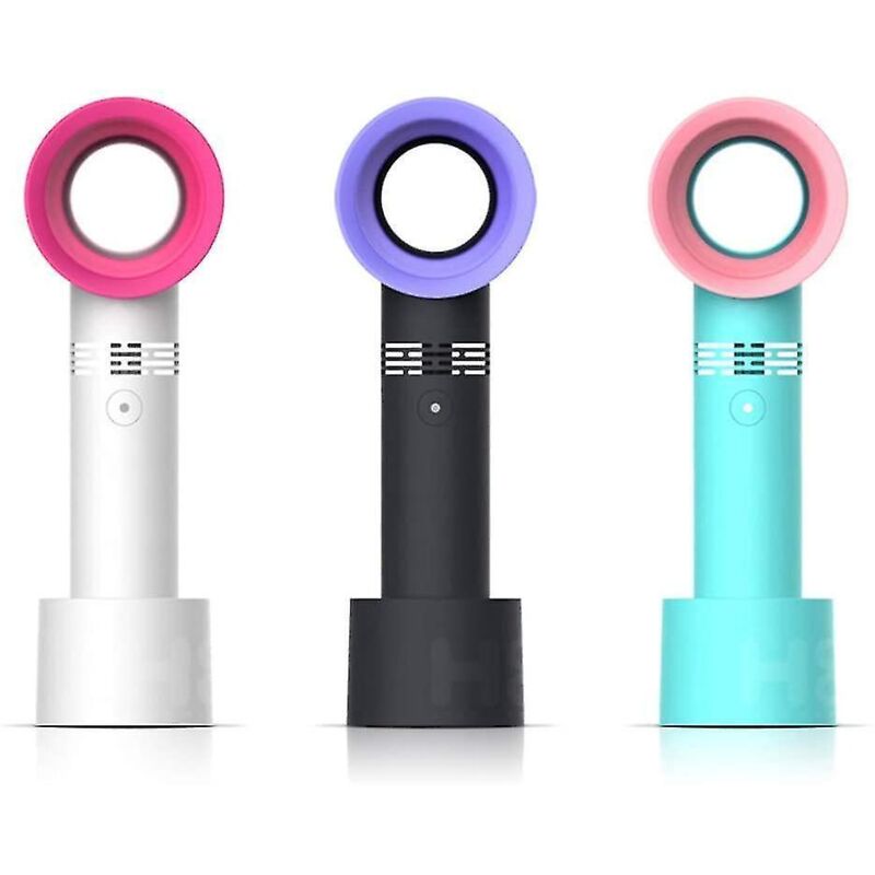 Mini-tragbarer, Per Usb Aufladbarer Wimpernventilator, Wimperntrockner, Klingenloser Ventilator, Weiß Und Rot.