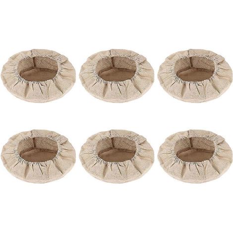 Set Mit 6 Strapazierfähigen Stoffeinlagen Für Gebäckkörbe, Ideal Für Den Hausgebrauch. – 23 X 23 X 8 Cm