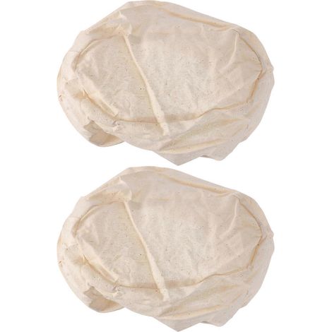 Set Mit 2 Stoffhüllen Für Brotkörbe Und Gärkörbe (oval) – 25 X 15 X 8 Cm