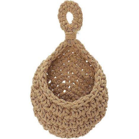 Wandhalterung Für Hängende Obst- Und Gemüsekörbe, Blumentopfhalter – 25 X 20 X 15 Cm – Kaffee