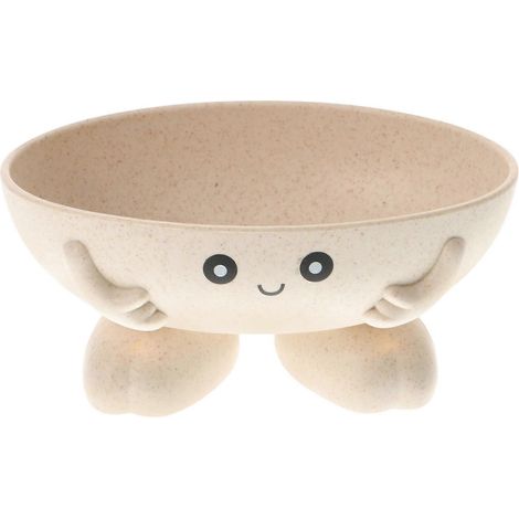 Seifenschale Mit Cartoon-muster (1 Stück), Kreative Seifenaufbewahrung, Niedliches Seifentablett – 12,5 X 6 Cm – Beige