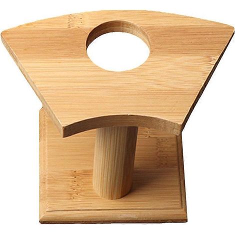 Aufbewahrungsgestell Aus Bambus Für Handgerollte Eiswaffeln (ein Loch) – 13 X 9,7 X 7,3 Cm