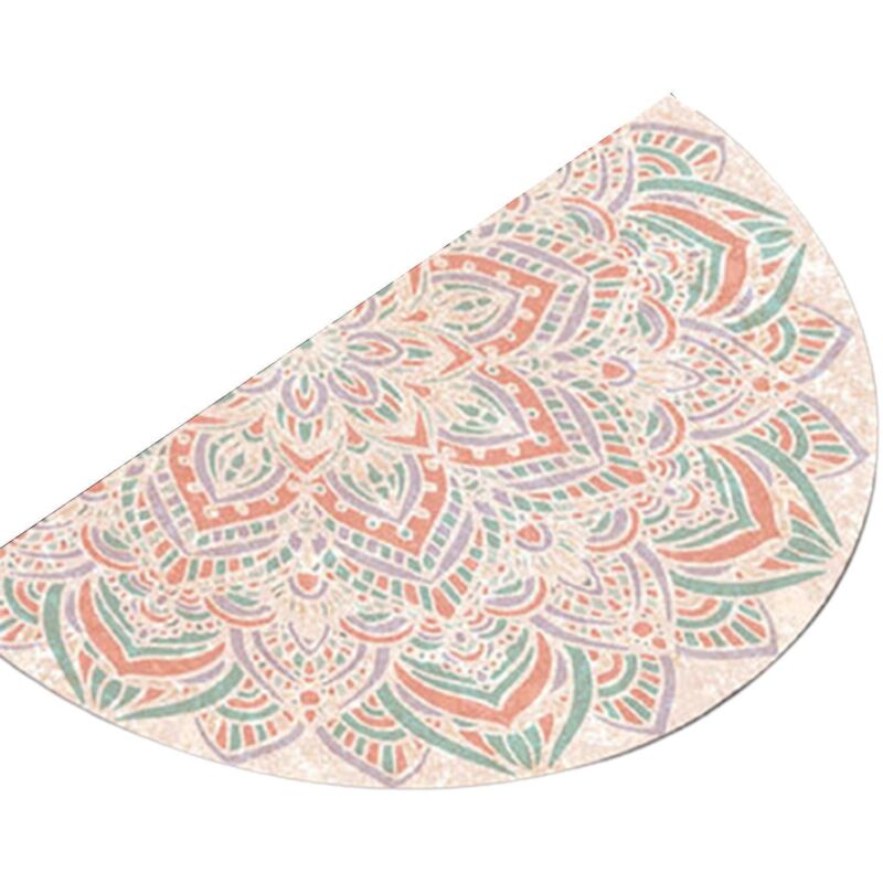 Halbrunde Fußmatte, Rutschfeste Eingangsmatte, Willkommensmatte Für Die Terrasse – 45 X 90 Cm – B