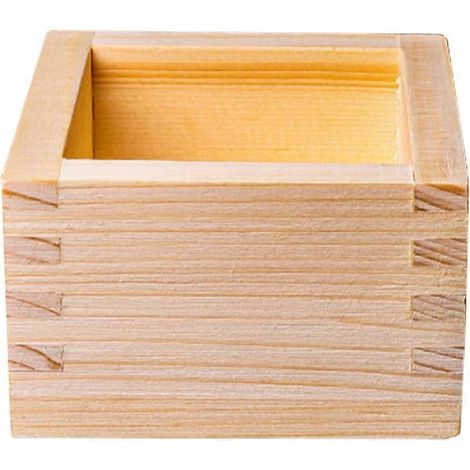 Quadratischer Sakebecherhalter Aus Holz, Japanischer Stil, Schlicht. – 8,2 X 8,2 Cm – Khaki