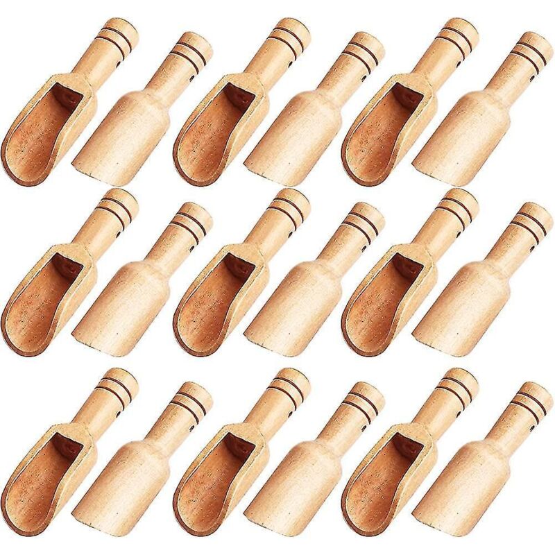 Set Mit 30 Mini-holzlöffeln, Mini-bambuslöffeln, Kleinen Badesalzlöffeln, Kleines Geschenk Für Gewürze