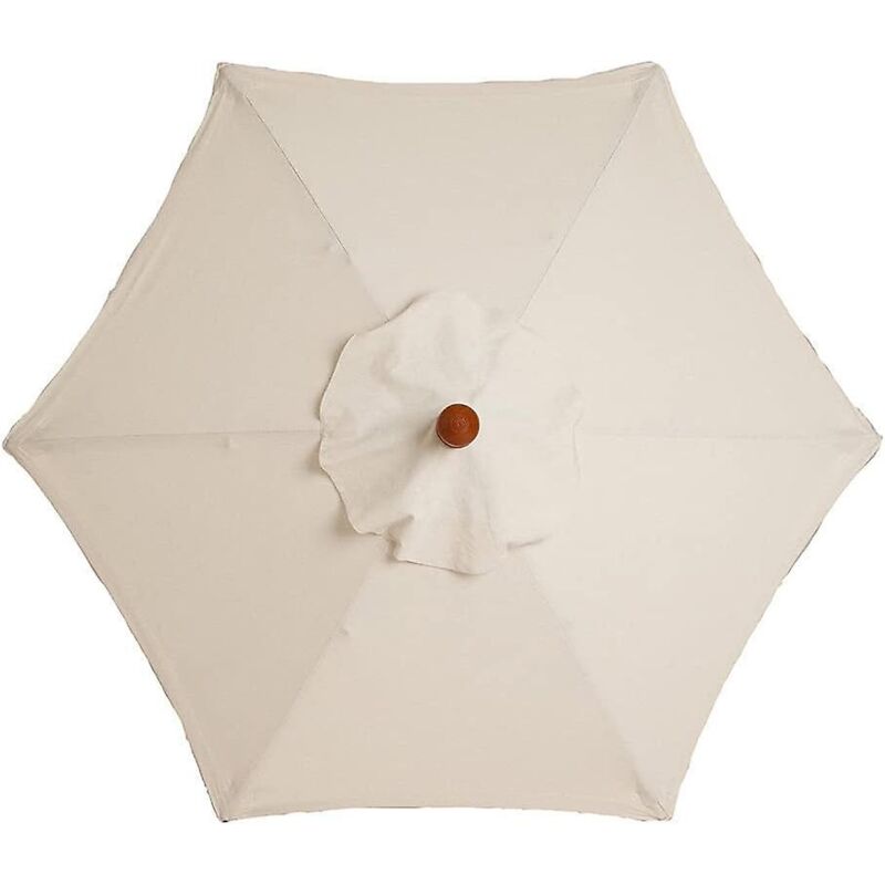 Ersatz-polyester-sonnenschirmbezug Für Gartenschirme – 2 Meter Durchmesser – Uv-beständig – Kompatibel Mit 6-streben-sonnenschirmen