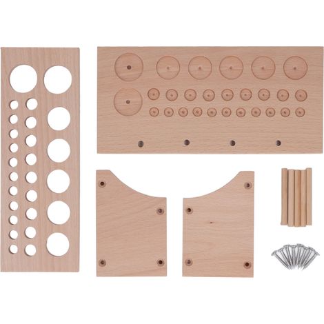 Werkzeughalter Aus Leder Mit 3 Fächern Und 98 Löchern, Aufbewahrungsgestell Für Bastelarbeiten Und Lederarbeiten (diy)