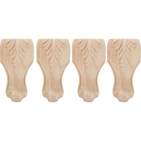 Geschnitzte Möbelbeine Für Sofa, Kleiderschrank, Couchtisch – 12 X 6 Cm – Hotel- Und Gästehauszubehör