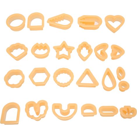 24-teiliges Ausstechformen-set Aus Polymerclay Für Diy-ohrringe, Verdickte Ränder, Lebensmittelecht Zum Backen Und Für Kerzen.