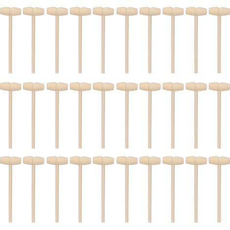 30-teiliges Mini-holzhammer-set Für Kinder, Krabben- Und Hummerspielzeug Zum Zerbrechen Von Schokoladenherzen