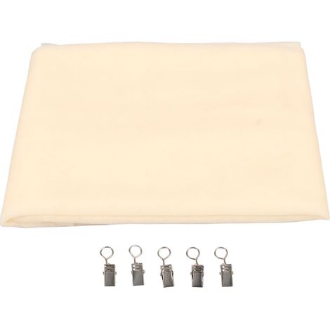 1,5 X 2,1 M Großer Zeremonienschleier Mit Clips Für Den Hochzeitsbogen, Elegante Beige Event-deckendekoration