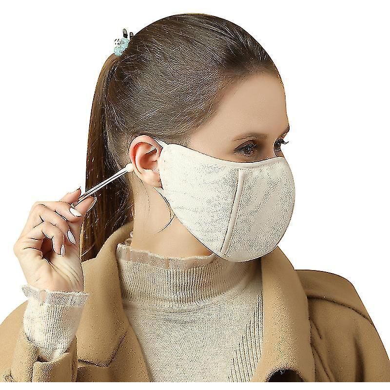 Thermo-windschutzmaske Für Damen, Beige