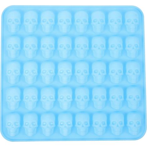 Kreative Keksform, Bonbonform, Totenkopf-fondantform Für Halloween – 17,00 X 16,00 X 1,30 Cm – Blau