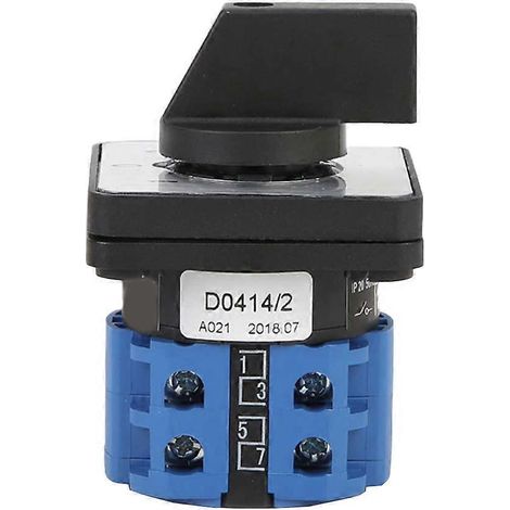 3-stufiger Drehwahlschalter 220 V 20 A (blau)